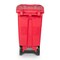 Toter 64 Gal. Red Hazardous Waste Caster Trash Can with Wheels and Lid Lock RMC64 - alternate 7